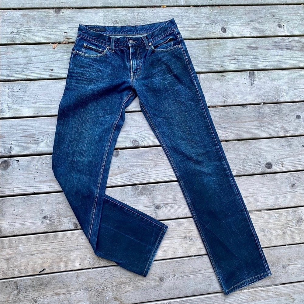 Gucci Dark Wash Slim Straight Leg Jeans